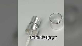 Perfume Sprayer Refillable Fine Mist Golden Pump