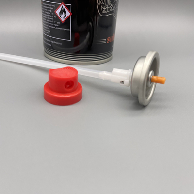 Buy 360 Degree Direction Aerosol Valves With Actuator for lubricant Aerosol Tin Cans online manufacture