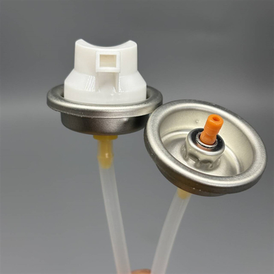 Buy Integrated Brush Aerosol Valve for Car Seat and Fabric Cleaner Aerosol Tin Cans online manufacture