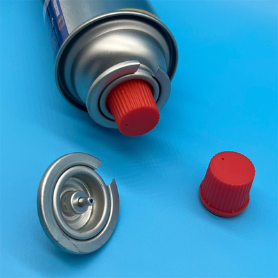 Versatile Portable Gas Stove Valve with Red Cap for Outdoor Cooking - Compact and Efficient