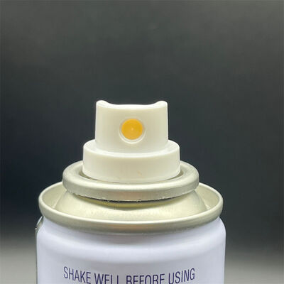 Dry Shampoo Aerosol Valve with Ultra-Fine Mist Nozzle for Residue-Free Performance and 360-Degree Operation