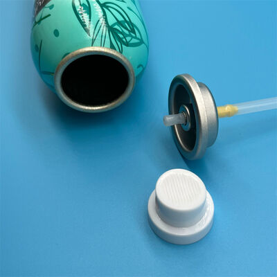 Precision Dry Shampoo Aerosol Valve with Controlled Powder Dispensing