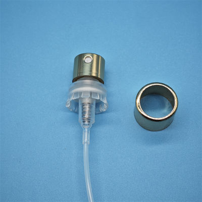 0.1ml/t 15mm 16.3mm Silver Aluminium Cosmetic Crimp Sprayer Fine Mist Perfume Spray Pump