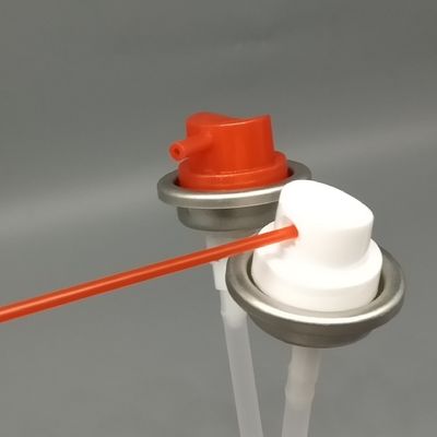 Multi-Directional 360 Degree Car Care Aerosol Valve With Actuator For Interior & Engine Cleaning 