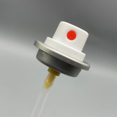 Light Output Hair Sheen Aerosol Valve for Fine and Even Coverage