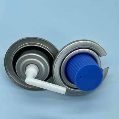 Butane Gas Aerosol Valve for Lighter Gas Refill Cans and Portable Gas Cartridges