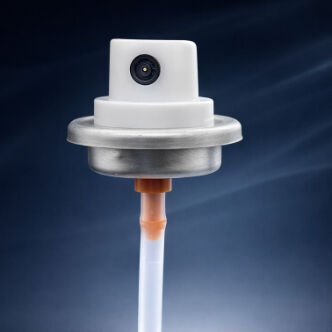 Premium Pre-Colored Male Aerosol Paint Valve Set for Coordinated Packaging