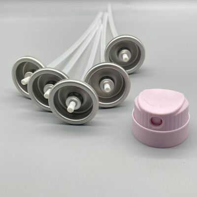 One-Inch Aerosol Valve for Dry Shampoo with Ultra-Fine Mist Dispenser, Clog-Resistant Design, and Leak-Proof Compact Seal