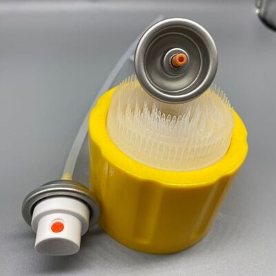 OEM Aerosol Valve with Brush Cap for Foam Cleaner Spray Packaging