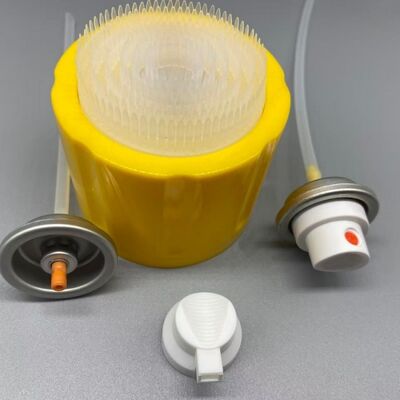 Heavy Duty Foam Cleaner Valve with Cleaning Brush Cap for Carpet and Seat Care