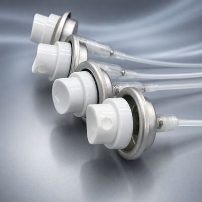 Luxury-Grade Aerosol Valve with 0.20cc Metered Pump and Gold/Silver Mounting Cups