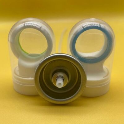 Professional Aerosol Valve for Sunscreen Formulations with Fine Mist Output and All-Angle Spraying