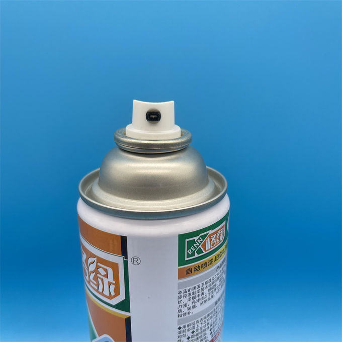 Aerosol valve with 360° nozzle detail